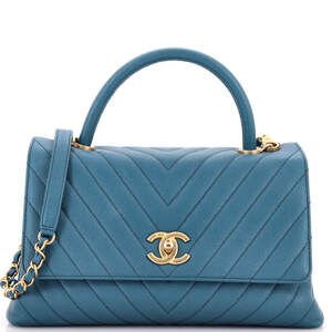 Chanel Coco Top Handle Bag Chevron #233810C45B